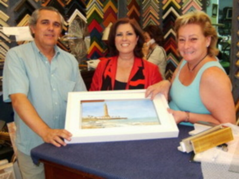 Isabel Fayos con Emilia Moscoso e Ignacio Mena