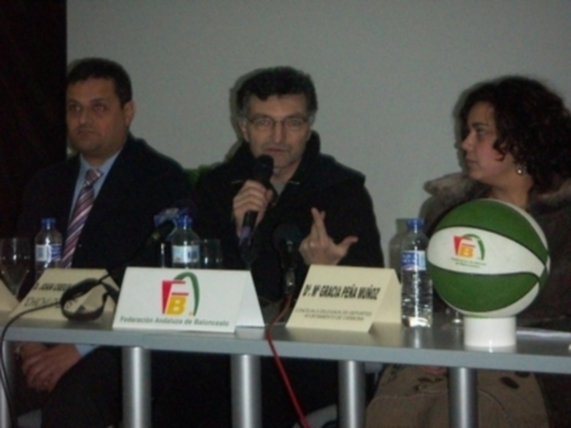Conferencia de prensa con representantes de la Federación Andaluza de Baloncesto.