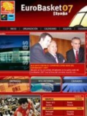 José Luis Sáez activa la página web del EuroBasket 2007