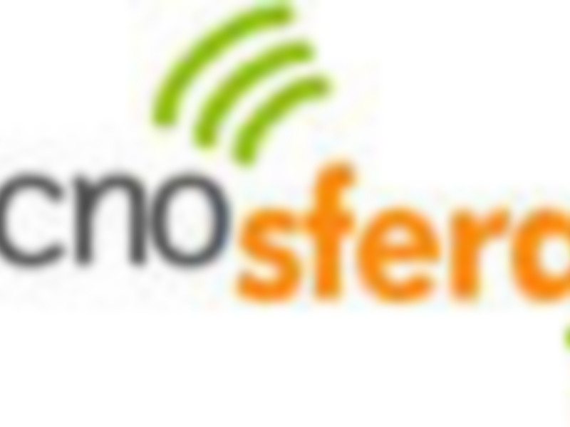 Logotipo de Tecnosfera, una empresa dedicada a la innovación tecnológica.