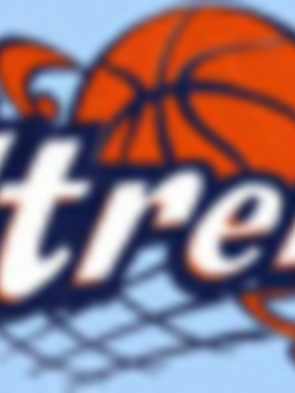 Logotipo del equipo de baloncesto de Utrera, con el nombre y un balón de baloncesto en el diseño.
