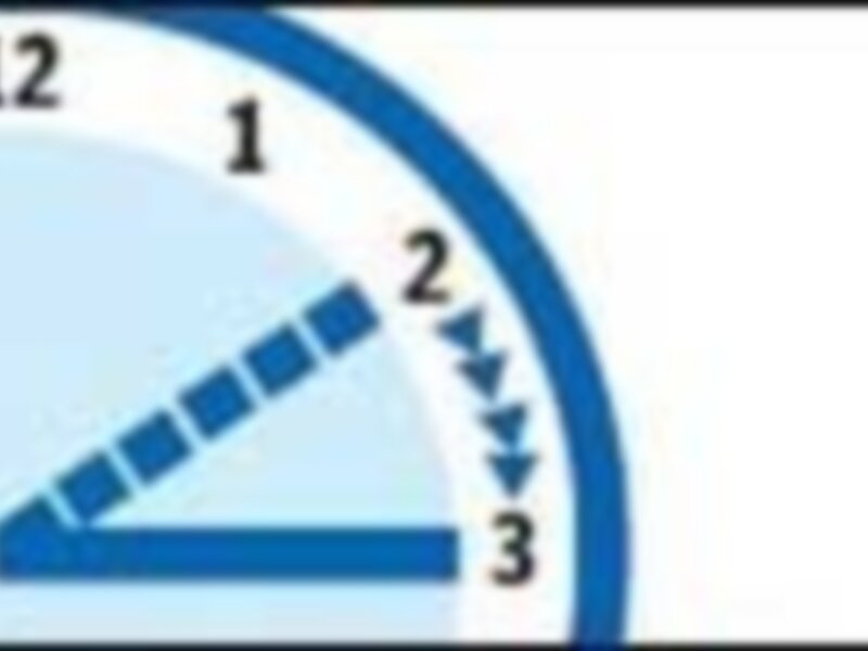 Pieza de reloj con marcador de posición en el número 3.