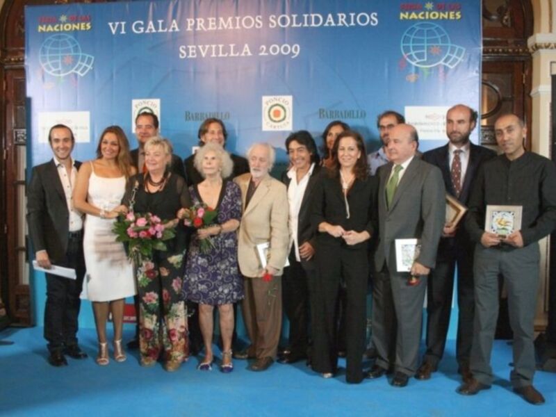 VI Gala Premios Solidarios en Sevilla 2009, celebrada en el Palacio de la Aduana.