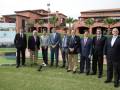 Evento de golf en el campo de La Manga Club, con representantes y patrocinadores.