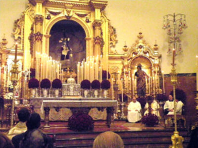Galería del Quinario del Gran poder en su Basílica de la Plaza de San Lorenzo