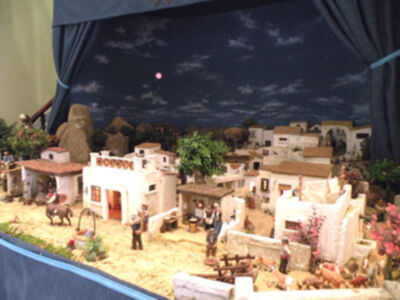 Galería del Belén del Colegio de Farmacéutico de Sevilla