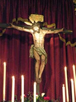 Galería del altar de Quinario en honor del Stmo Cristo de la Vera+cruz de la Algaba