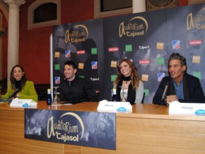 Pitingo, Merche y Andy & Lucas en la presentación del Auditorium Cajasol