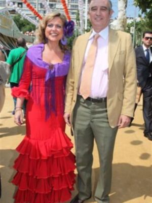 Muchas caras conocidas en la feria de Sevilla