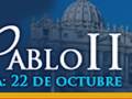 Banner informativo sobre la festividad del Beato Juan Pablo II, celebrada el 22 de octubre.
