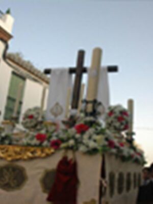 Procesión de la Cruz de Mayo del Grupo Joven de la Hdad. de Ntra. Sra. del Rosario Coronada, de Burguillos