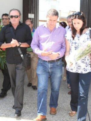 Amador Mohedano llevo flores para Rocío Jurado en el V aniversario de su fallecimiento