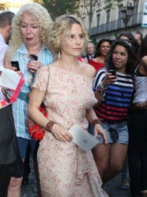 Eugenia Martínez de Irujo en la boda de la hija de Carmen Tello