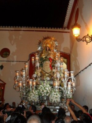 La Patrona de Carrión se trasladó a la Parroquia‏