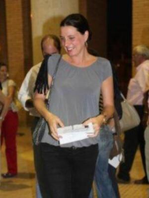 Alejandra Osborne y su marido en el cuarto mes de embarazo