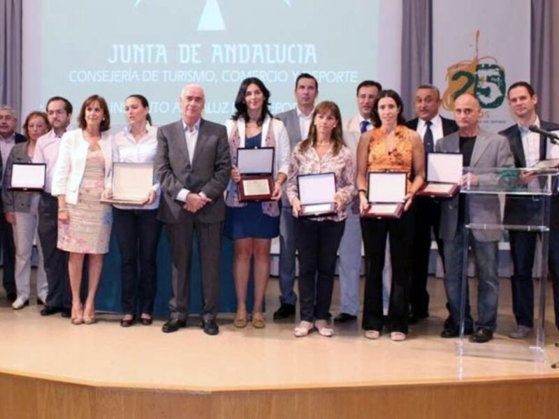 Premiación en la Junta de Andalucía, Consejería de Turismo, Comercio y Deporte.