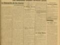 Portada del periódico 'El Correo del Norte' del 15 de febrero de 1915, con noticias sobre conflictos en Europa y actividades económicas locales.