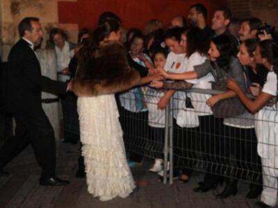 Fiesta de gala y mascaras en los Reales Alcázares de Sevilla  