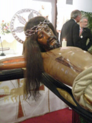 Solemne Función Eucarística con el Cristo de San Agustín en Santa Clara.