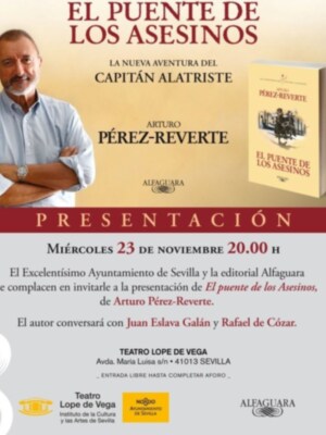 Presentación del nuevo libro de Perez-Reverte‏