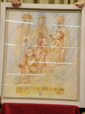 El Ateneo de Sevilla presento el cartel de la cabalgata de Reyes Magos 2012.