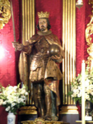 Altar de Triduo de la Virgen de los Reyes, Patrona de los Sastres.