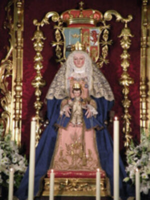 Altar de Triduo de la Virgen de los Reyes, Patrona de los Sastres.