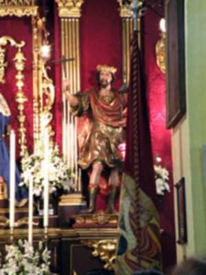 Altar de Triduo de la Virgen de los Reyes, Patrona de los Sastres.