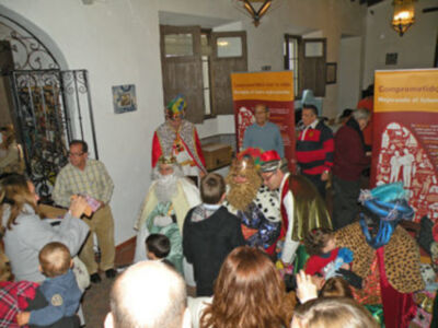 Los Reyes Magos del Belén de la Solidaridad.