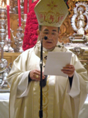 Juan José Asenjo, Arzobispo de Sevilla, presidio la Función Solemne a Jesús de Pasión