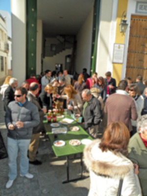 Presentación del tercer cartel de la Tertulia cofrade verde capirote de Alcalá del Río