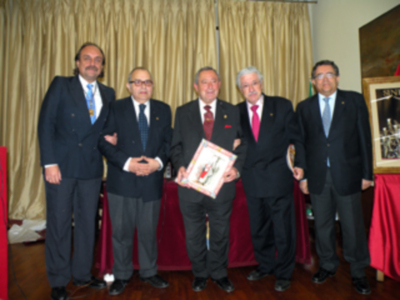 El cofrade Gabriel Solís Carvajal, pronuncio en el Ateneo Sevillano, el pregón de la Siete Palabras.