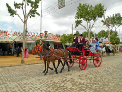 En la ciudad de los farolillos no mermaron las ganas de feria.