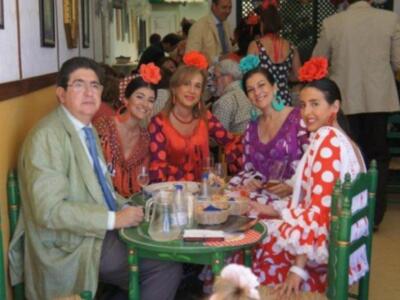 José Joaquín Gallardo disfrutan de la feria