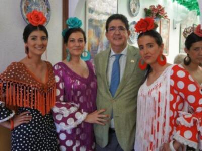 José Joaquín Gallardo disfrutan de la feria