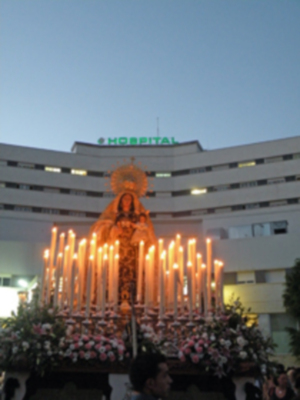 Medio siglo de devoción de todo un barrio, la huerta del Carmen.