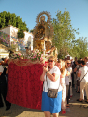Procesión marinera de la virgen del Carmen de Calatrava.