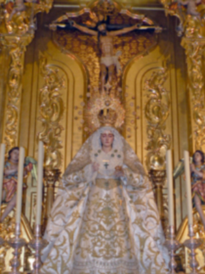 Procesión mañanera del Santo Patron San Gregorio de Osset de la localidad de Alcalá del Río