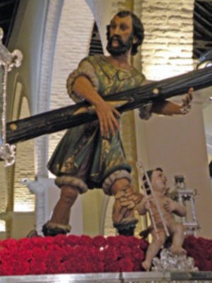 Provincia.Museo de los enseres de la Hermandad de Jesús Nazareno en la Iglesia Parroquial de Alcalá del Río.