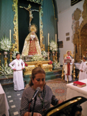 Provincia. Antonio Rendón.Solemne Función conmemorativa del XLI  Aniversario de la Coronación Canoníca de la Virgen de las Angustias de Alcalá del Río.