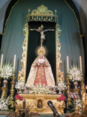 Provincia. Antonio Rendón.Solemne Función conmemorativa del XLI  Aniversario de la Coronación Canoníca de la Virgen de las Angustias de Alcalá del Río.