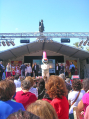 Sevilla .La Fiesta de la Hispanidad recordó la conmemoración de los  XX años de la Expo´92.