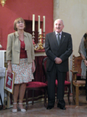 Provincia.El Profesor e Historiador D. Manuel Morales Morales, pronuncio una disertación, sobre el canto de la Sentencia de Pilatos en la Hermandad de Jesús Nazareno de Alcalá del Río.