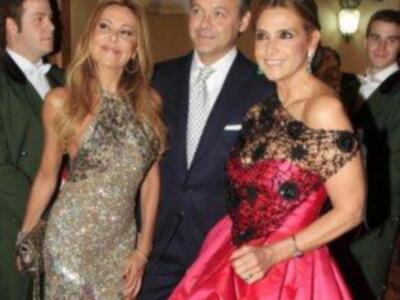 Luis Alfonso de Borbón y su esposa padrinos de la magnifica fiesta aniversario de la revista Escaparate en Sevilla