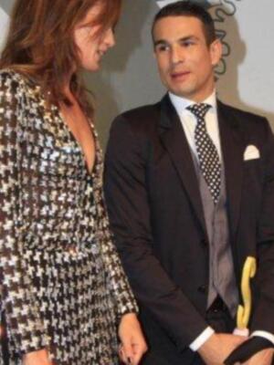 Luis Alfonso de Borbón y su esposa padrinos de la magnifica fiesta aniversario de la revista Escaparate en Sevilla