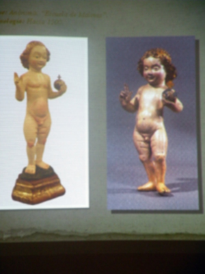 Provincia. Benjamín Domínguez, diserto una ponencia sobre el arte de la imaginería del Dulce nombres de Jesús, en la corporación del Nazareno de Alcalá del Río.