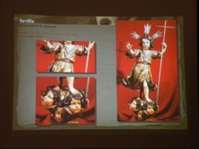 Provincia. Benjamín Domínguez, diserto una ponencia sobre el arte de la imaginería del Dulce nombres de Jesús, en la corporación del Nazareno de Alcalá del Río.