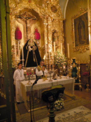 Provincia. Misa de difuntos  en la Hermandad de la vera-cruz de Alcalá del Río