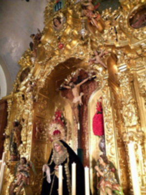 Provincia. Misa de difuntos  en la Hermandad de la vera-cruz de Alcalá del Río