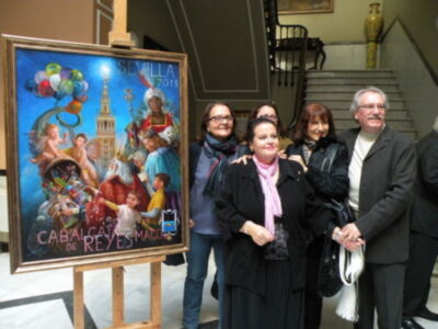 Sevilla.Presentado el cartel anunciador de la cabalgata de Reyes Magos del 2013, obra del pintor José Alberto Bedoya.